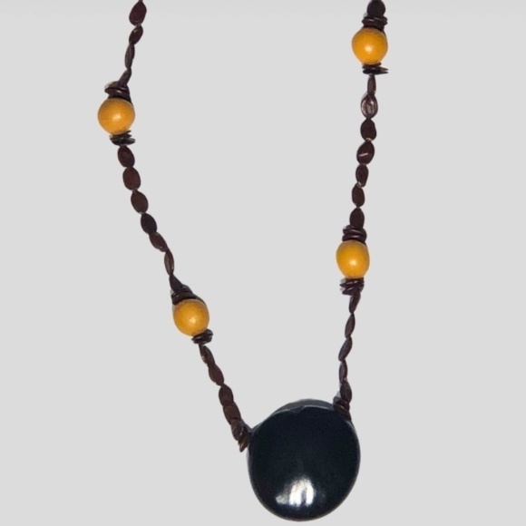 Vintage Boho Beaded Layered Necklace Set Bracelet Earrings - Picture 6 of 7